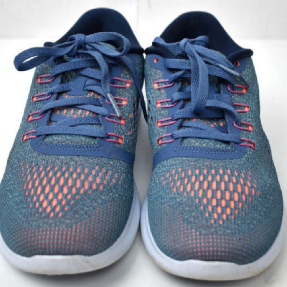 Nike Womens Blue Orange White Lunar Epic Size‎ 8